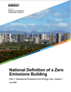 National Definition of a Zero Emissions Building